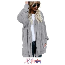 ژاکت جلو باز زنانه ژاکت پشمی فازی مدل YACUN